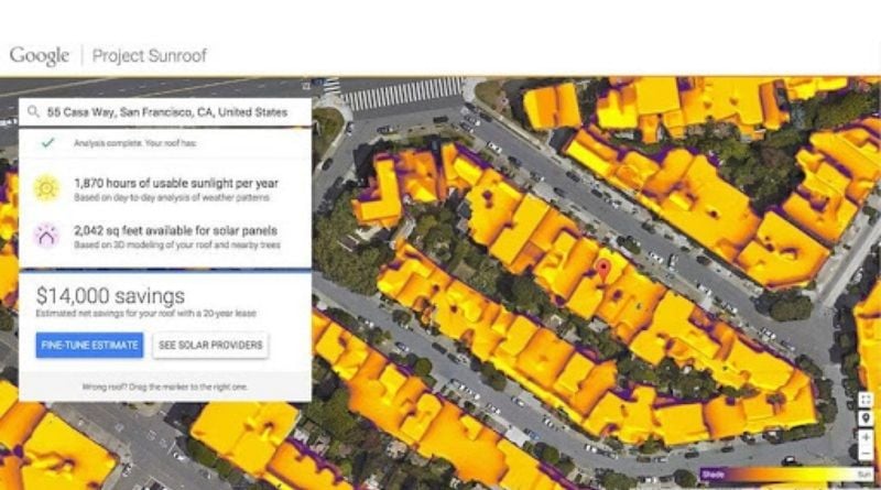 Google al servicio de la energía solar